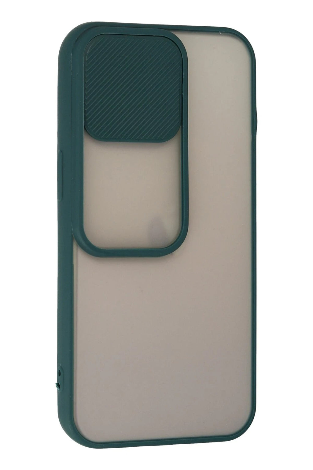 Mey İthalat® iPhone 13 Pro Kılıf Palm Buzlu Kamera Sürgülü Silikon - Yeşil