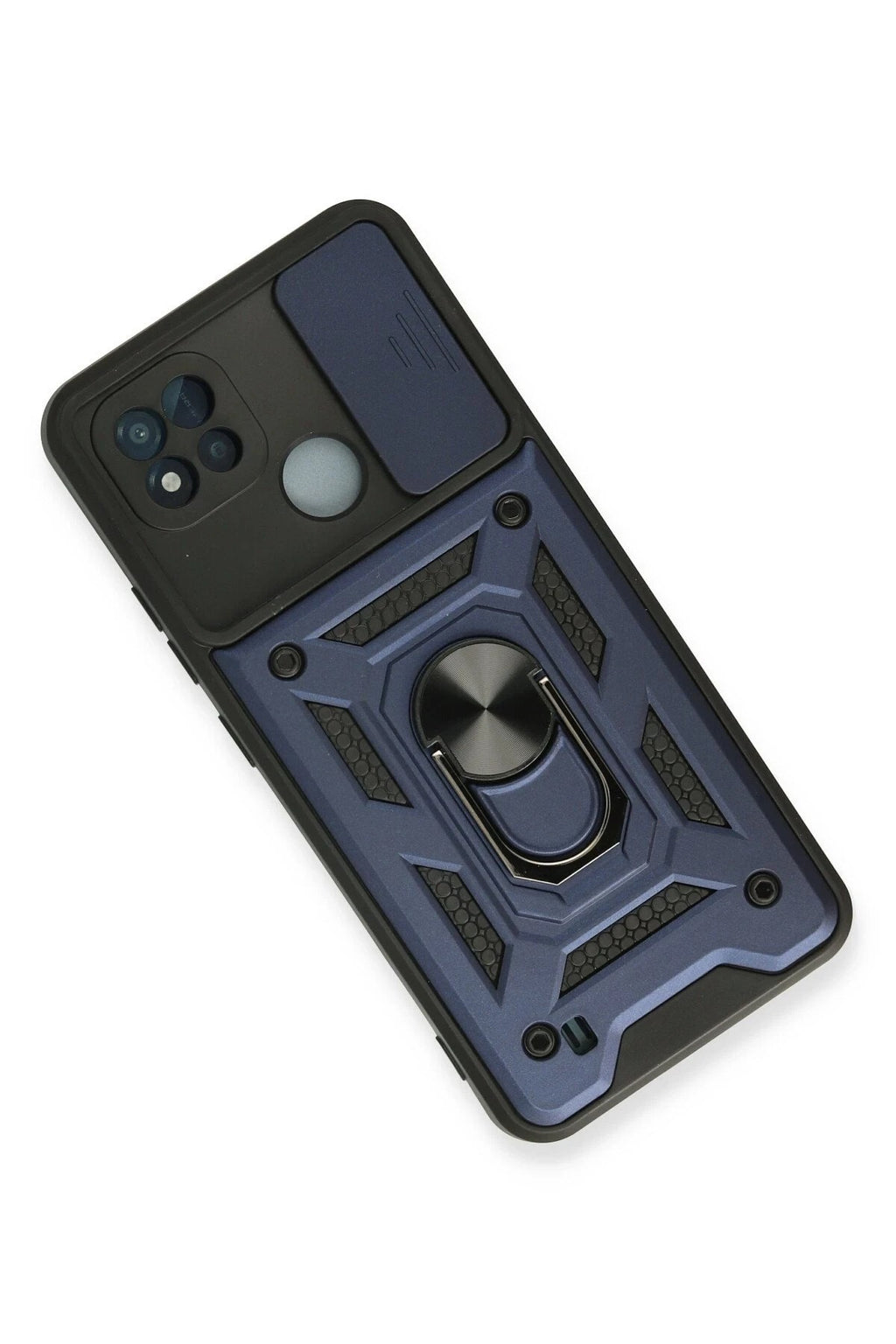 Mey İthalat® Realme C11 2021 Kılıf Pars Lens Yüzüklü Silikon - Lacivert