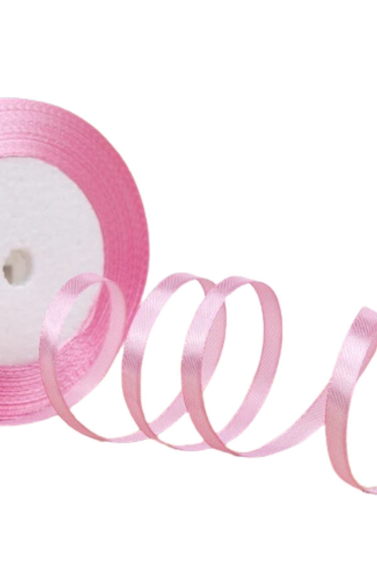 Saten Kurdele 3 Mm Pembe 5 Metre