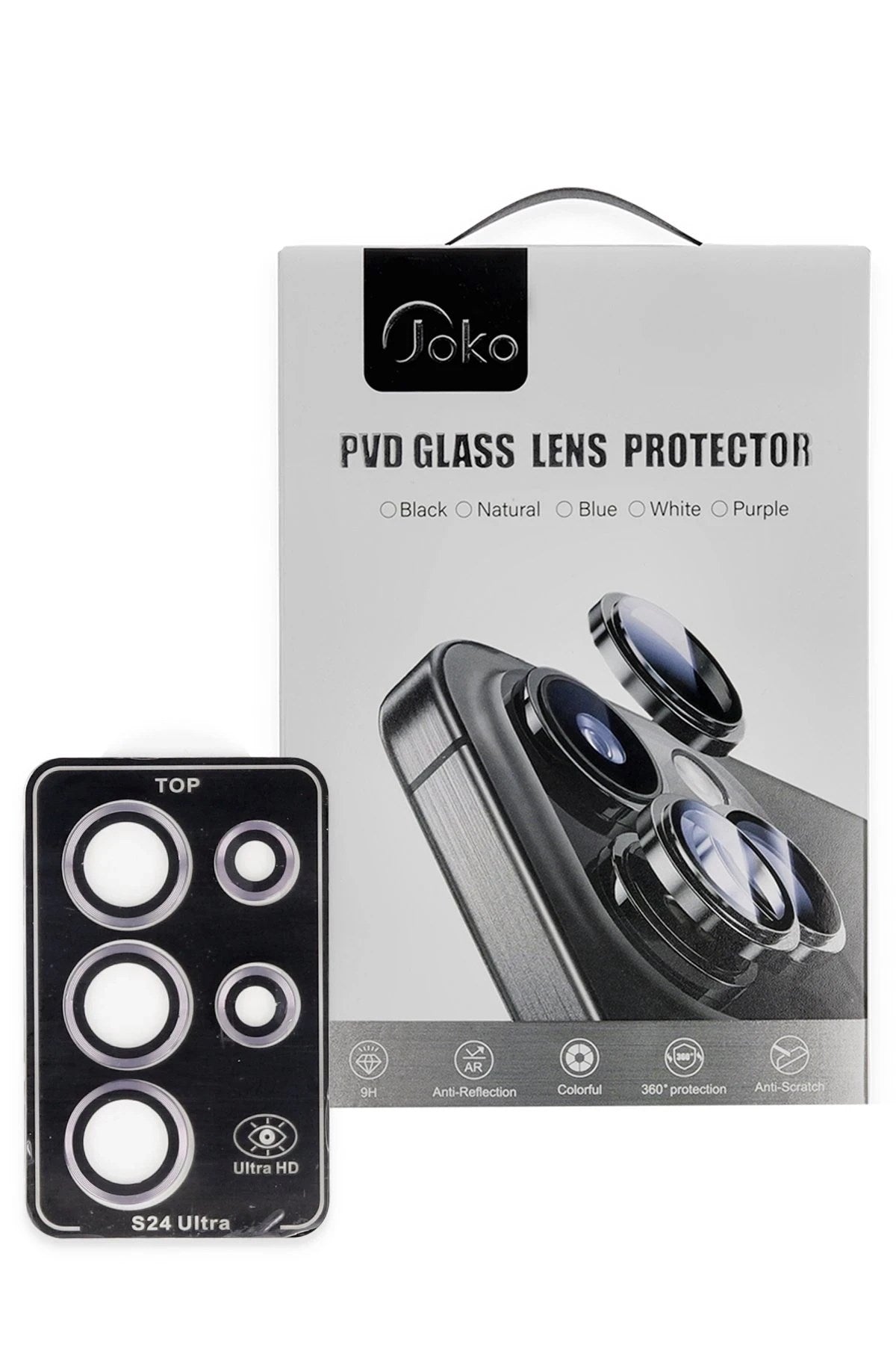 Mey İthalat® Samsung Galaxy S24 Ultra PVD Metal Kamera Lens - Pembe