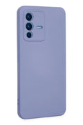 Mey İthalat® Vivo V23 5G Kılıf Nano içi Kadife Silikon - Lila