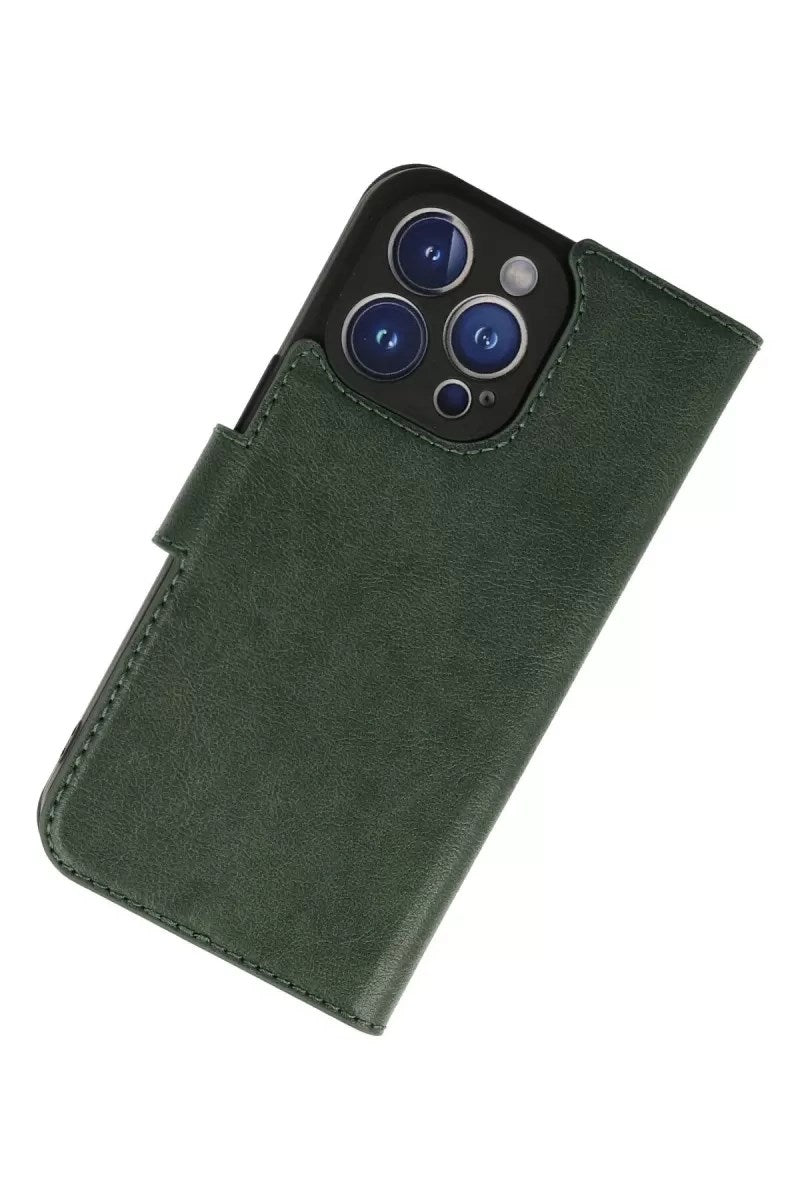 Mey İthalat® iPhone 13 Pro Kılıf Trend S Plus Kapaklı Kılıf - Yeşil