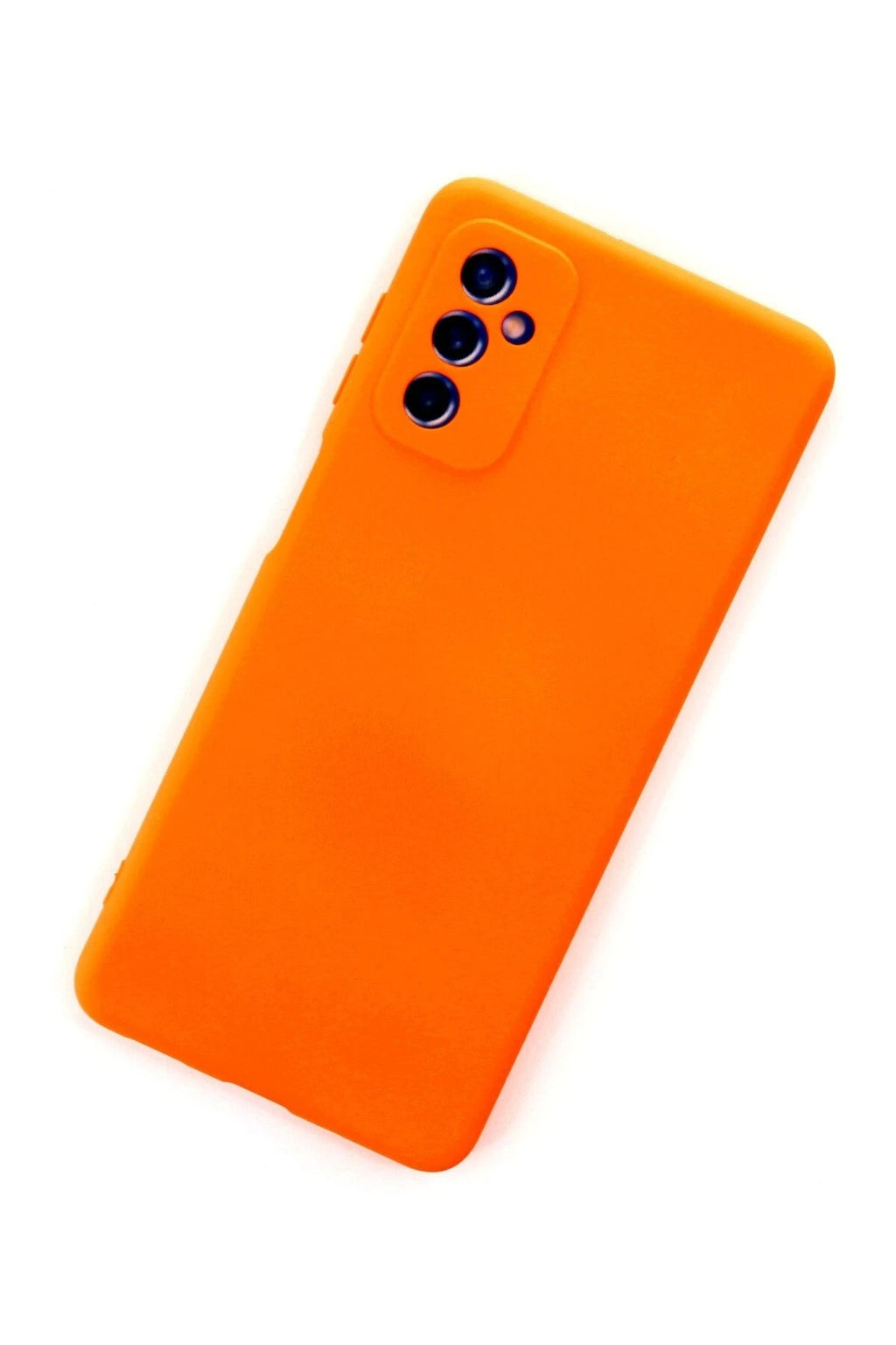 Mey İthalat® Samsung Galaxy M52 5G Kılıf Nano içi Kadife Silikon - Turuncu
