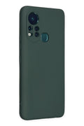 Mey İthalat® İnfinix Hot 11s Kılıf Nano içi Kadife Silikon - Koyu Yeşil