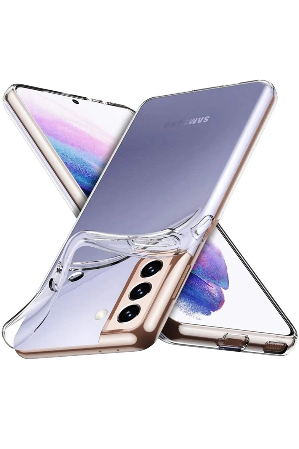Mey İthalat® Samsung Galaxy S22 Plus Kılıf Lüx Şeffaf Silikon