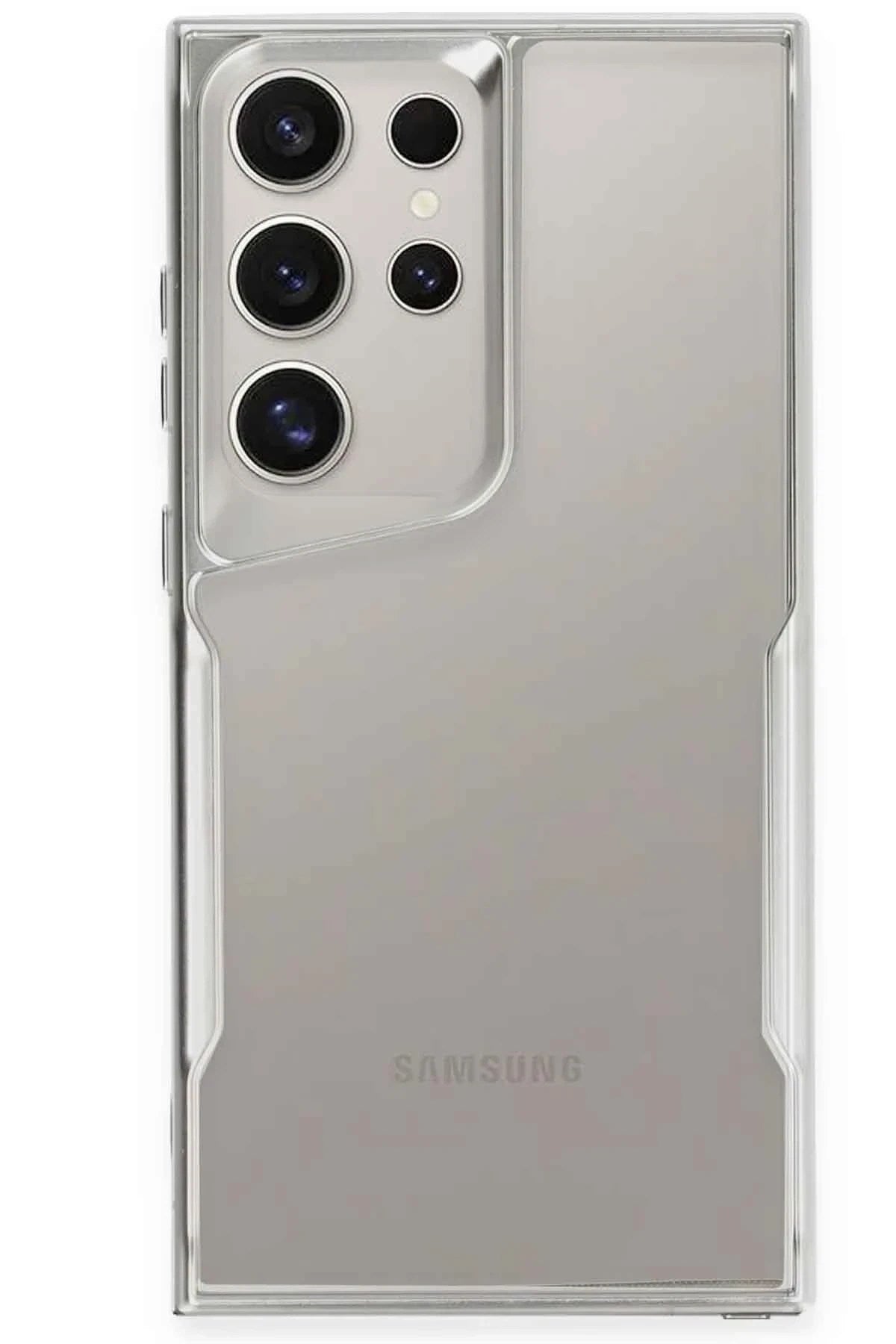 Mey İthalat® Samsung Galaxy S25 Ultra Kılıf Boyi Silikon Kapak - Gümüş