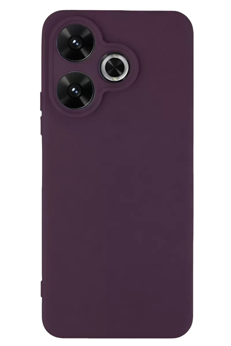 Mey İthalat® Redmi 13 4G Kılıf First Silikon - Mürdüm