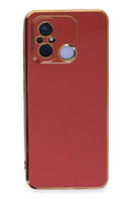 Mey İthalat® Redmi 12C Kılıf Volet Silikon - Kırmızı