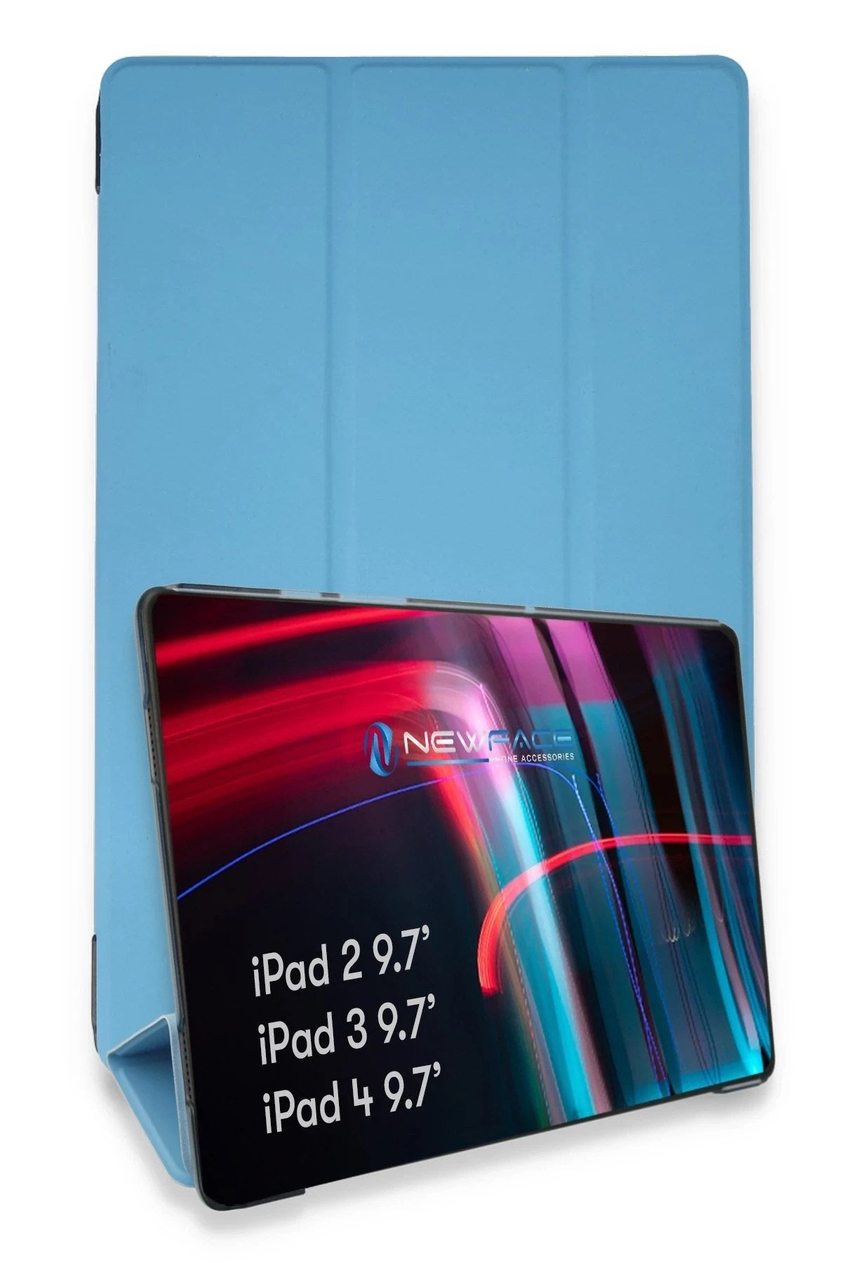 Mey İthalat® iPad 4 9.7 Kılıf Tablet Smart Kılıf - Mavi