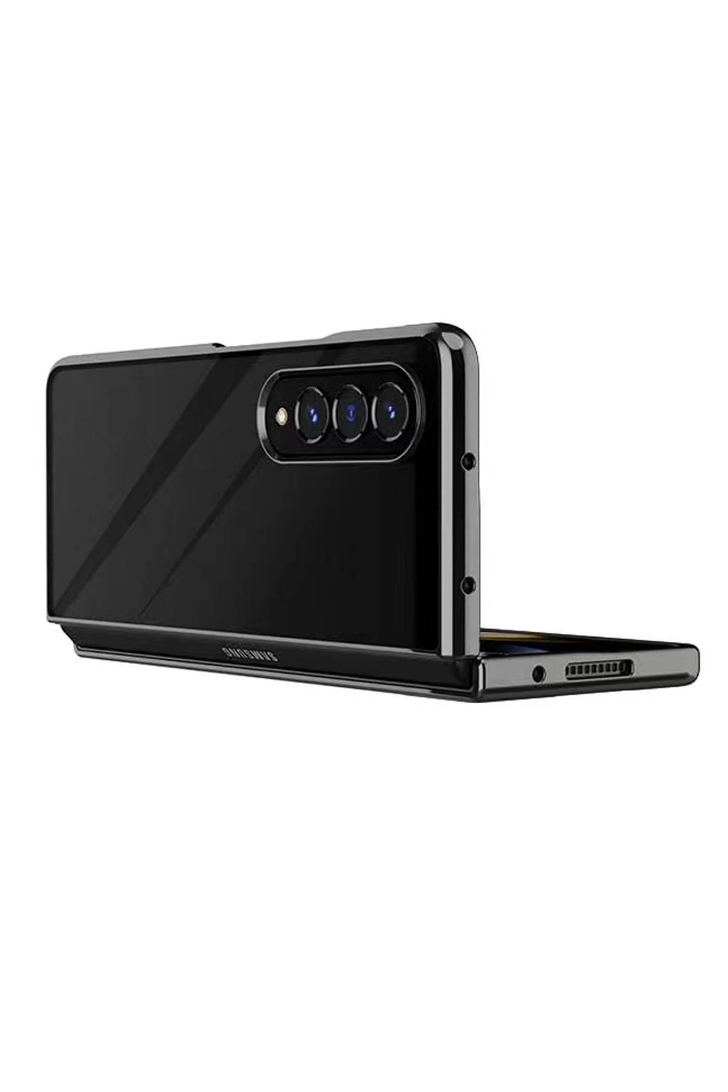 Mey İthalat® Samsung Galaxy Z Fold 4 Kılıf Fold Element Kapak - Siyah
