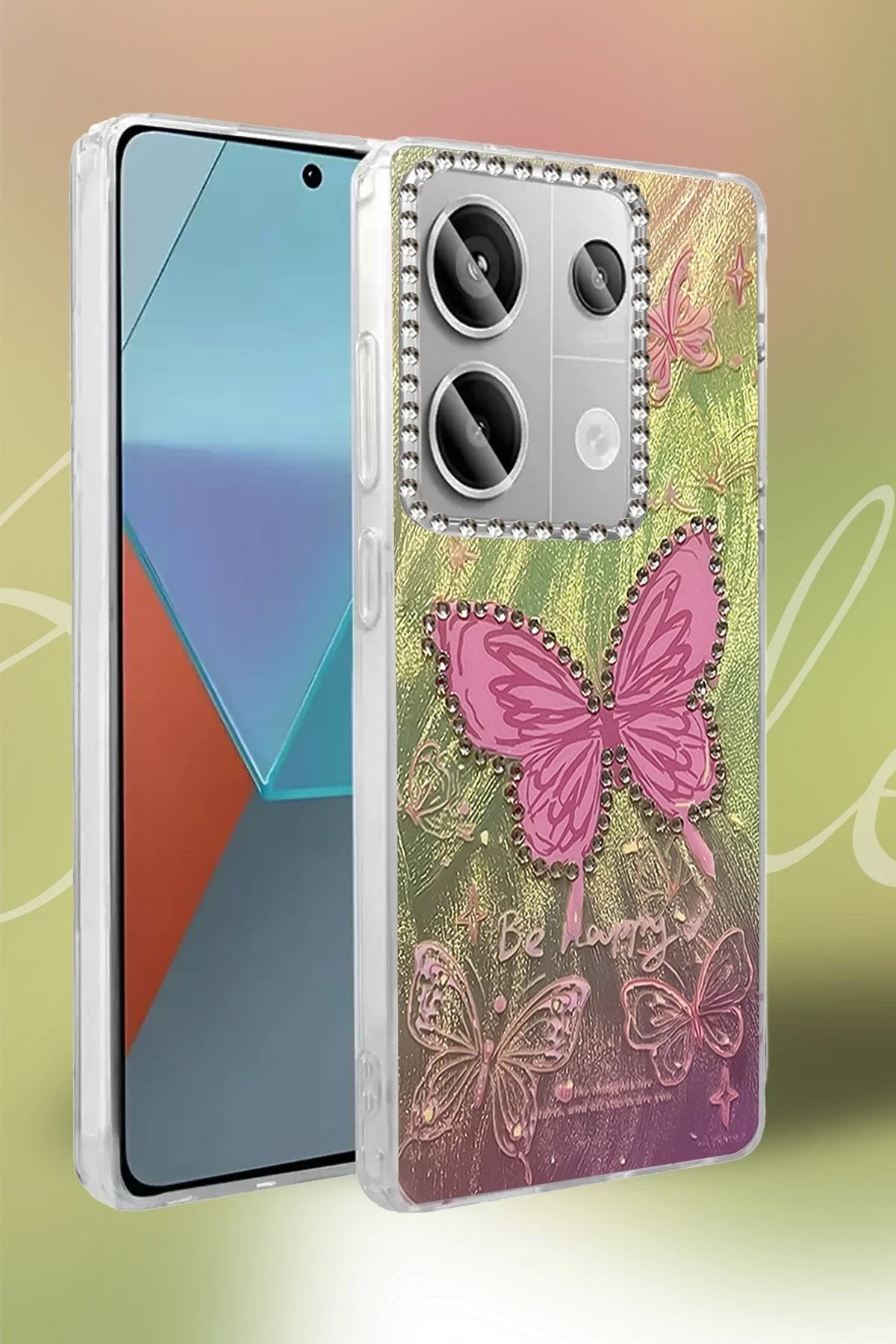 Mey İthalat® Redmi Note 13 Pro 4G Kılıf Blade Aynalı Desenli Kapak - Desen 4