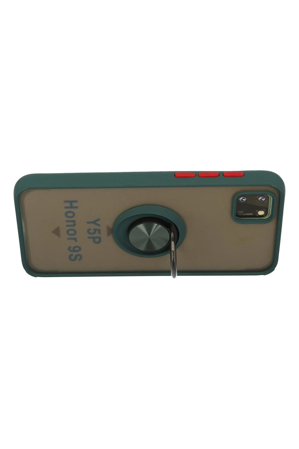 Mey İthalat® Huawei Y5P Kılıf Montreal Yüzüklü Silikon Kapak - Yeşil