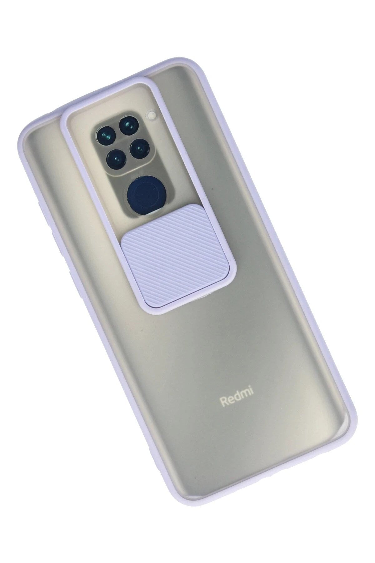 Mey İthalat® Redmi Note 9 Kılıf Palm Buzlu Kamera Sürgülü Silikon - Lila