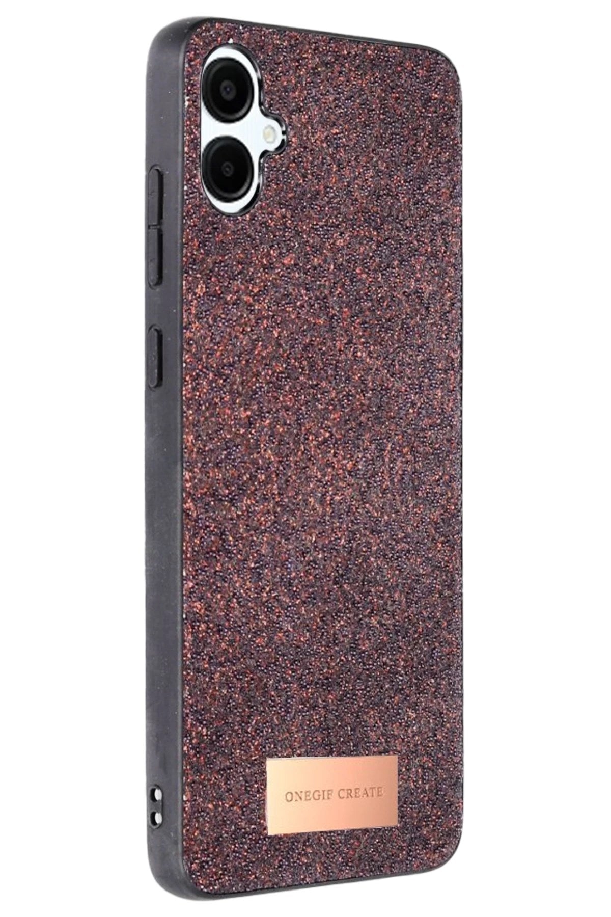Mey İthalat® Samsung Galaxy A06 Bright Simli Kapak - Derin Mor