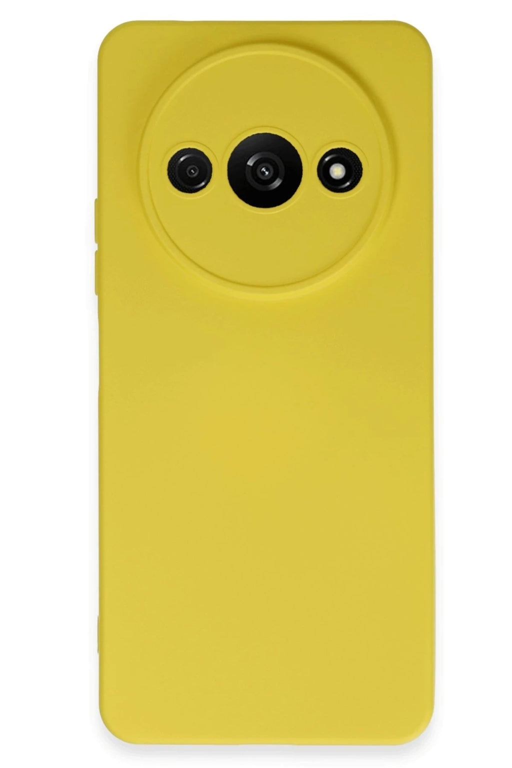 Mey İthalat® Redmi A3 4G Kılıf Nano içi Kadife Silikon - Sarı