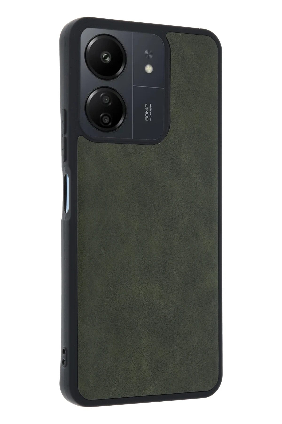 Mey İthalat® Redmi 13C Kılıf Aras Deri Kapak - Açık Yeşil