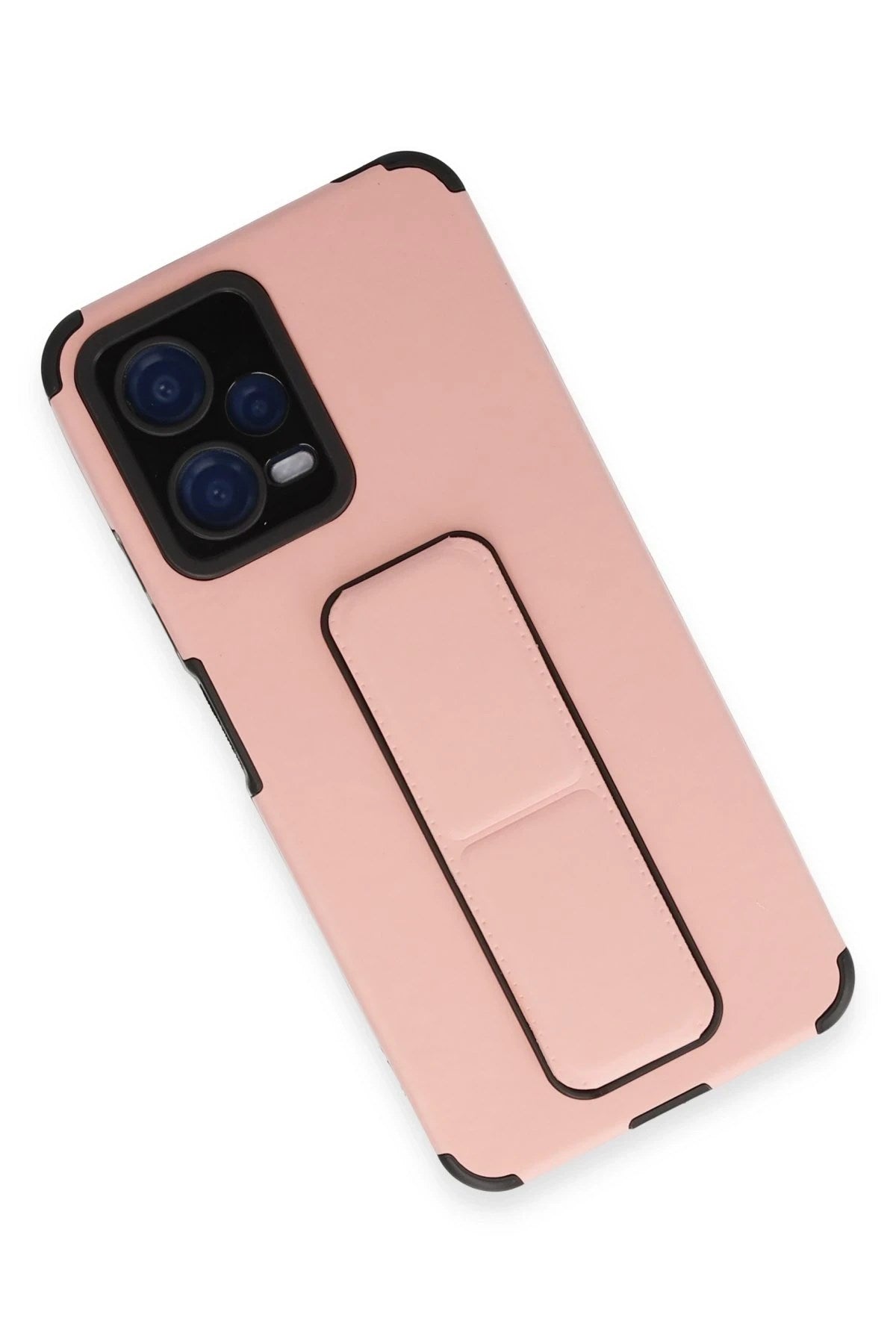 Mey İthalat® Poco X5 5G Kılıf Mega Standlı Silikon - Pudra