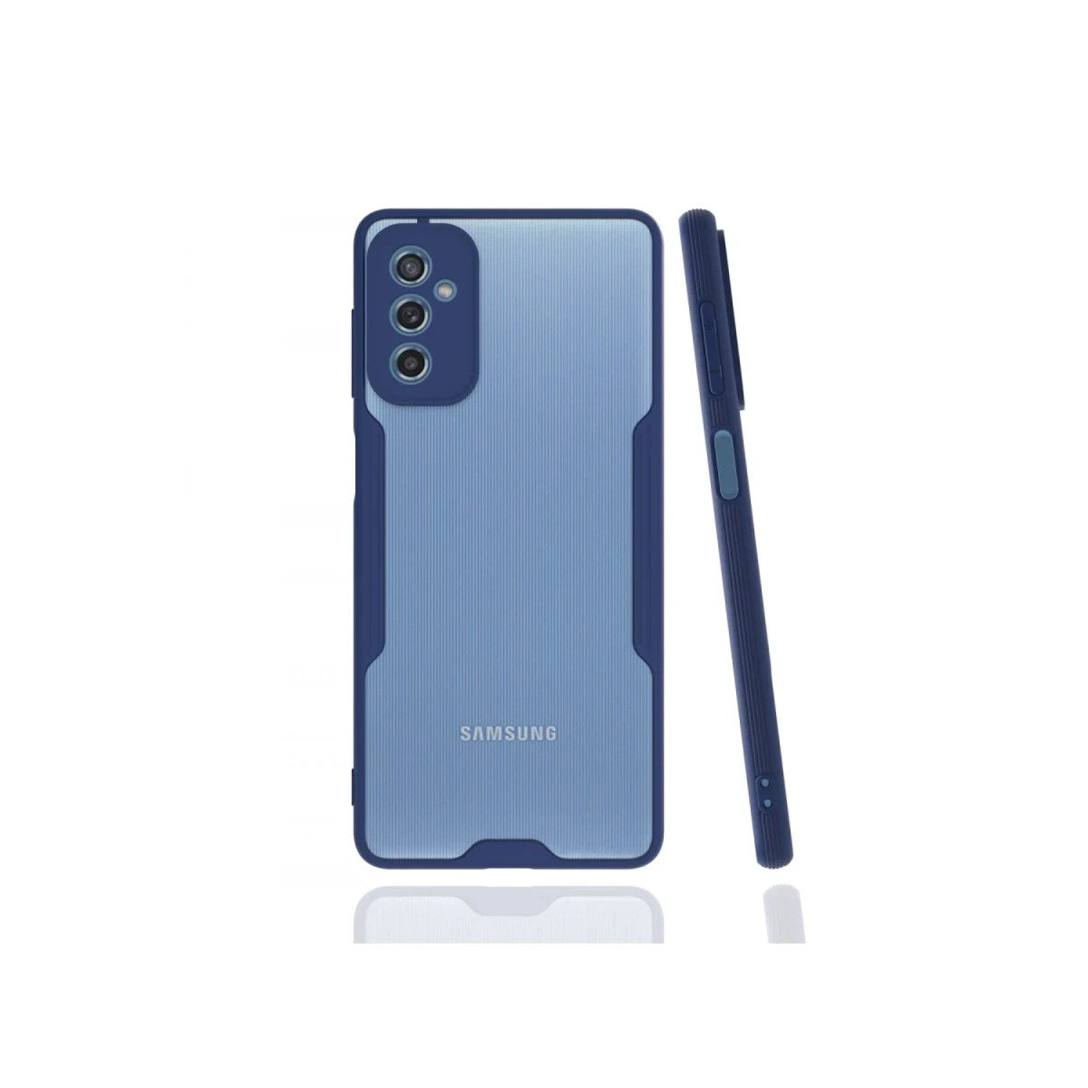 Mey İthalat® Samsung Galaxy M52 5G Kılıf Platin Silikon - Lacivert