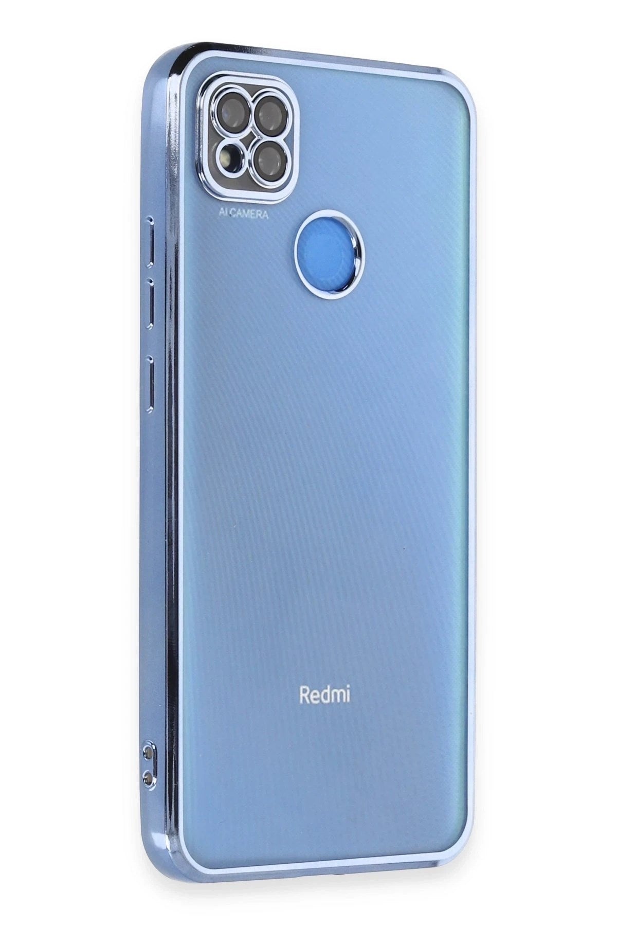 Mey İthalat® Redmi 9C Kılıf Lensli Silikon - Açık Mavi