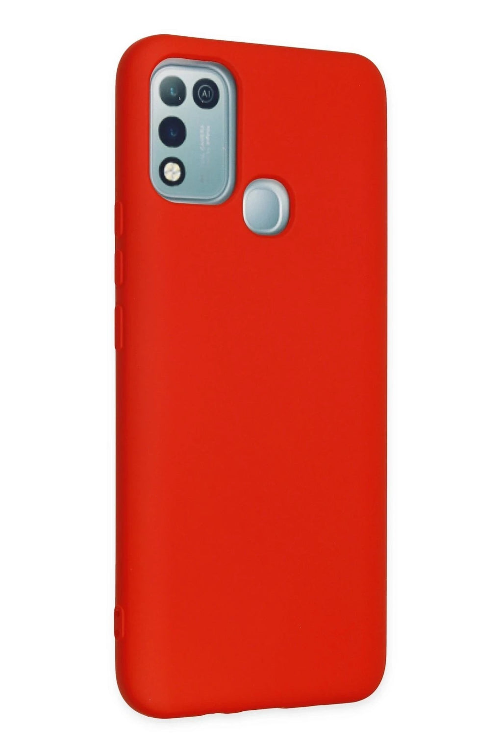 Mey İthalat® İnfinix Hot 10 Play Kılıf Nano içi Kadife Silikon - Kırmızı