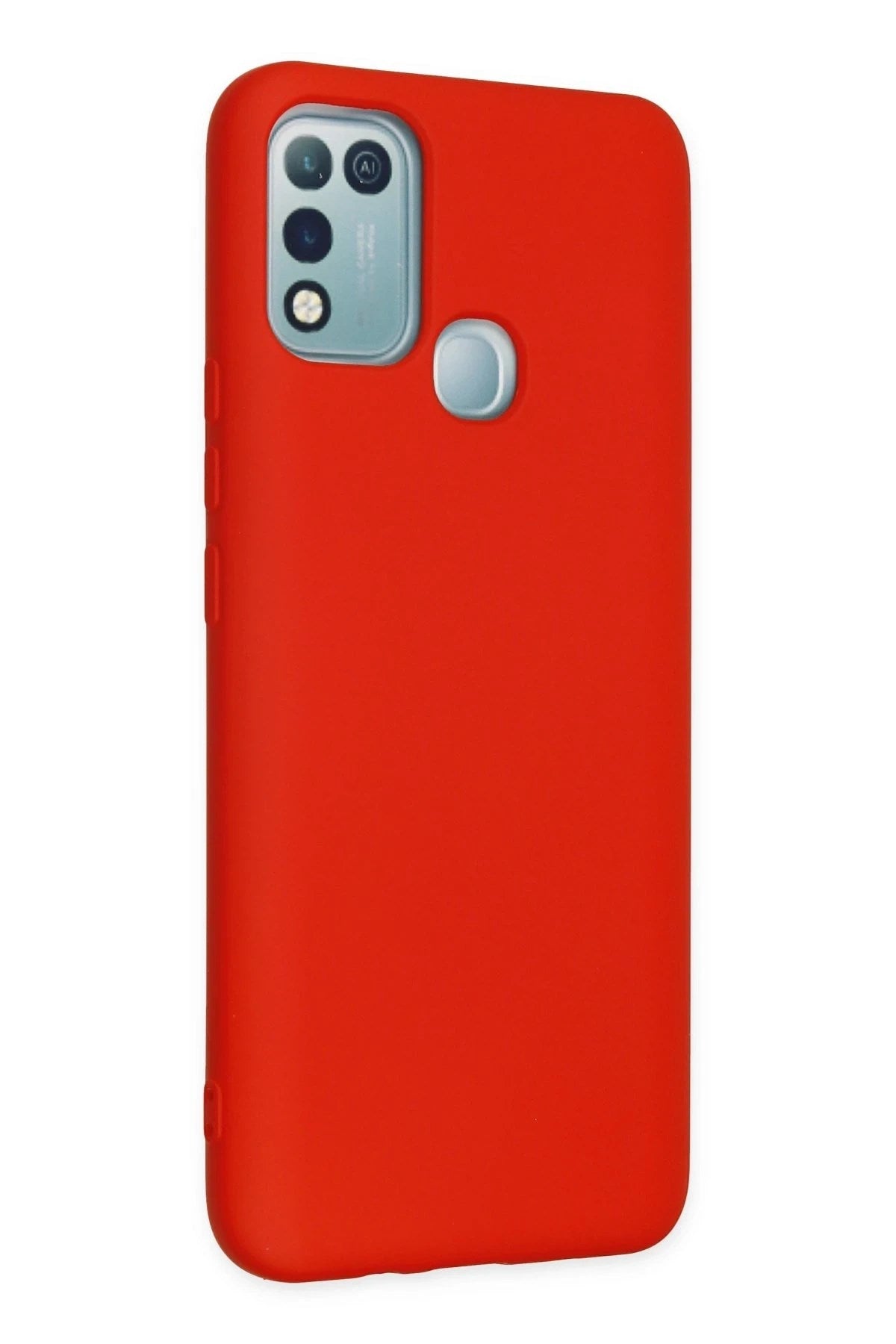 Mey İthalat® İnfinix Hot 10 Play Kılıf Nano içi Kadife Silikon - Kırmızı
