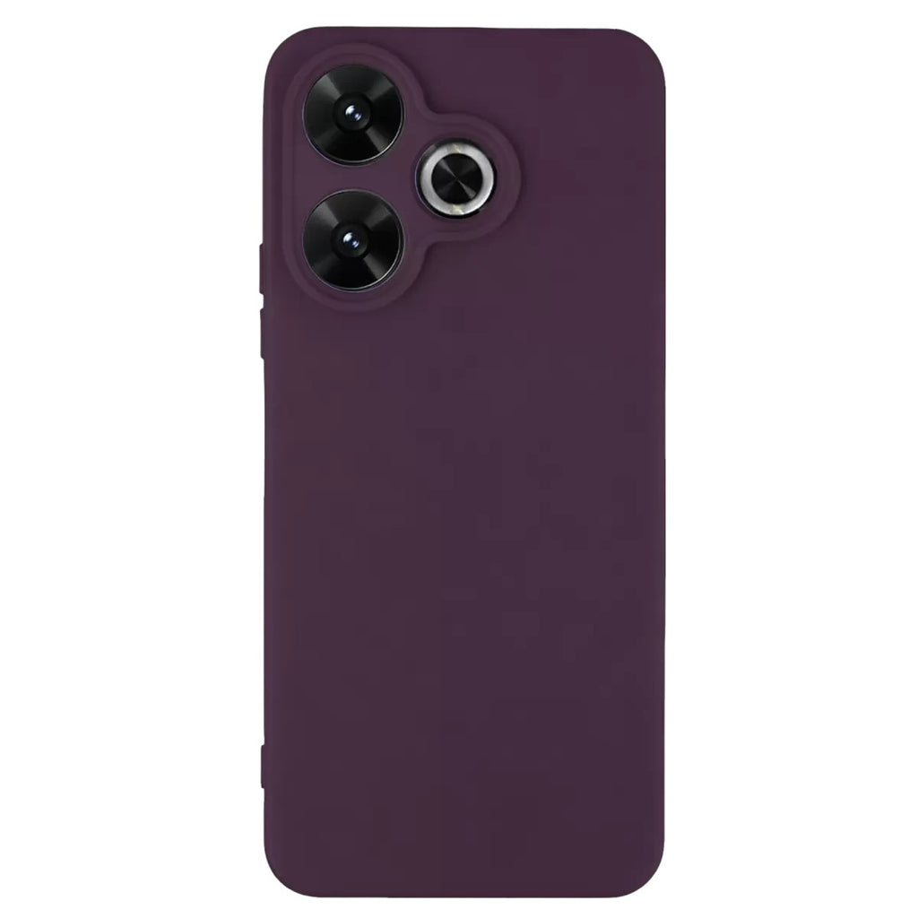 Mey İthalat® Redmi 13 4G Kılıf First Silikon - Mürdüm