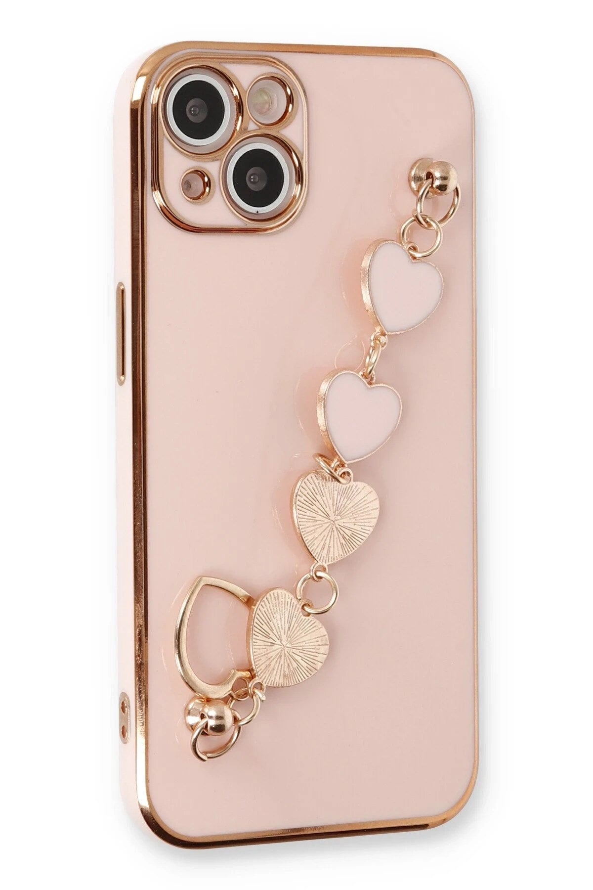 Mey İthalat® iPhone 14 Kılıf Esila Silikon - Pudra