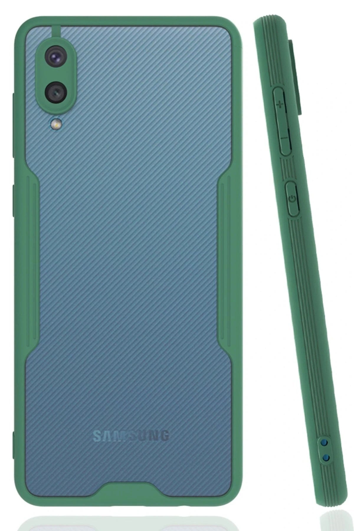Mey İthalat® Samsung Galaxy A02 Kılıf Platin Silikon - Yeşil