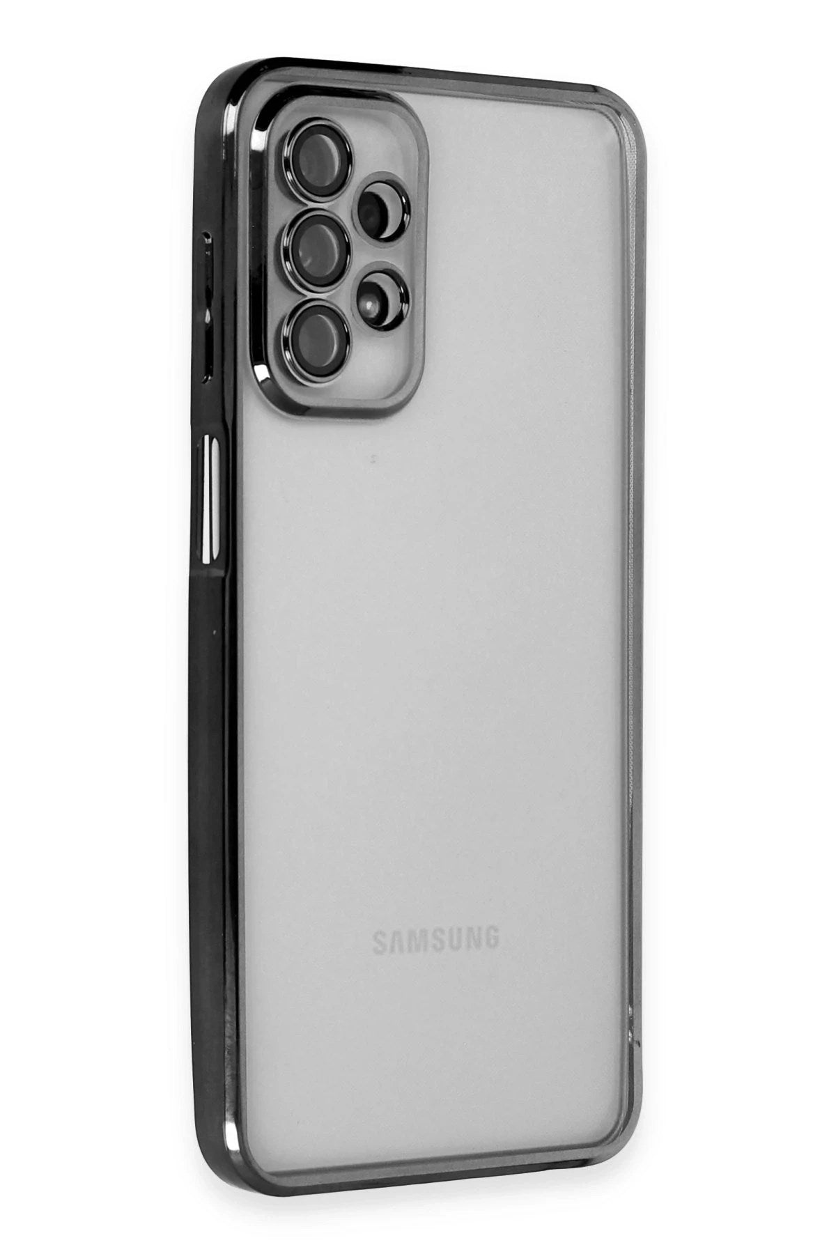 Mey İthalat® Samsung Galaxy A23 4G Kılıf Lensli Silikon - Siyah