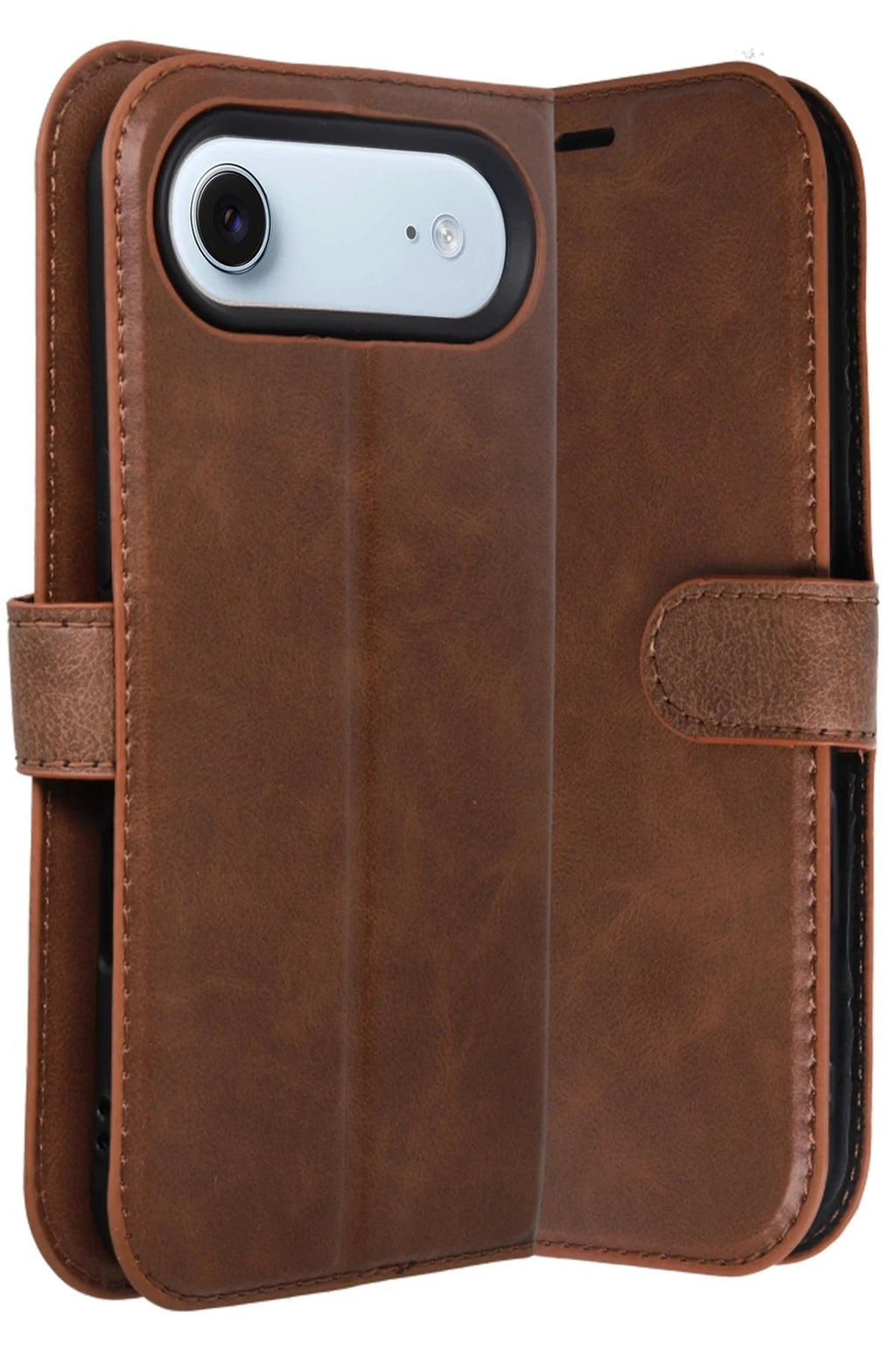 Mey İthalat® iPhone 17 Air Trend S Plus Kapaklı Kılıf - Taba