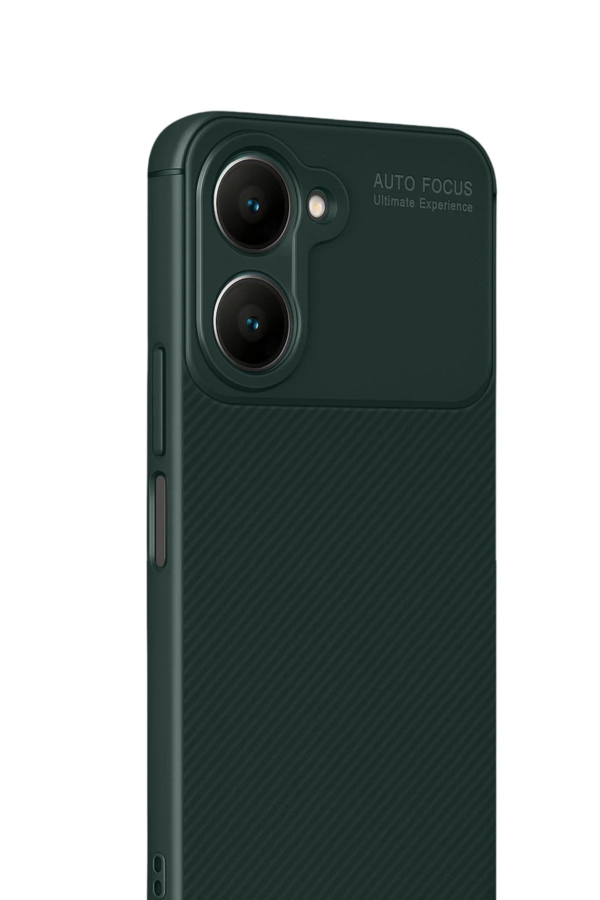 Mey İthalat® Vivo Y18 Kılıf Auto Focus Karbon Kapak - Koyu Yeşil