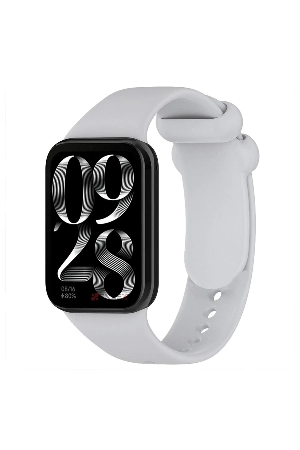 Mey İthalat® Smart Band 8 Pro Klasik Kordon - Açık Gri
