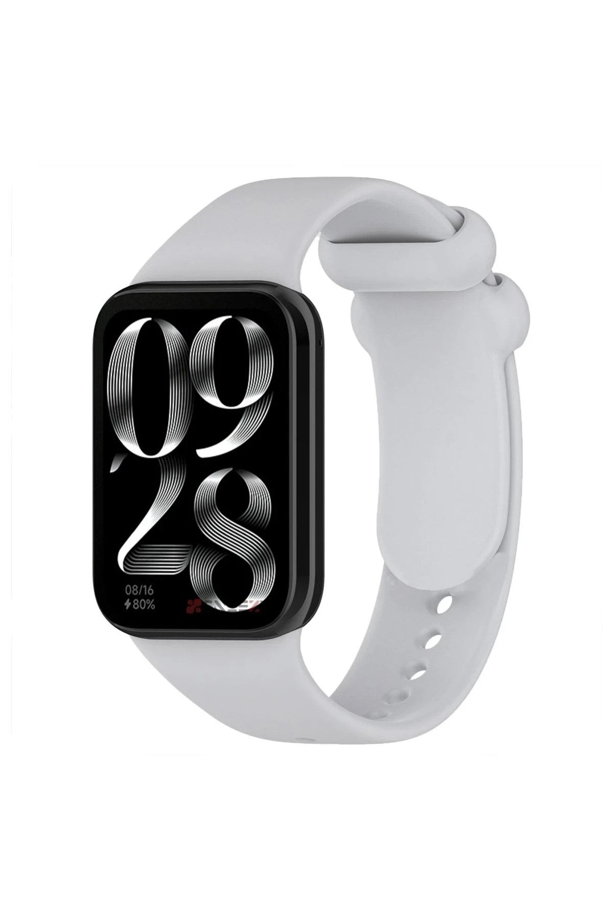 Mey İthalat® Smart Band 8 Pro Klasik Kordon - Açık Gri