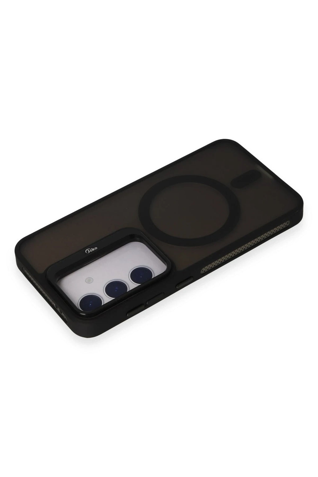 Mey İthalat® Samsung Galaxy S24 Flet Lens Magsafe Kapak - Siyah