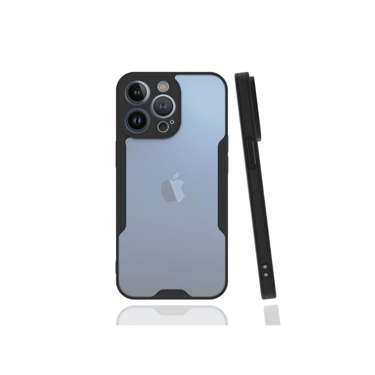 Mey İthalat® iPhone 13 Pro Kılıf Platin Silikon - Siyah