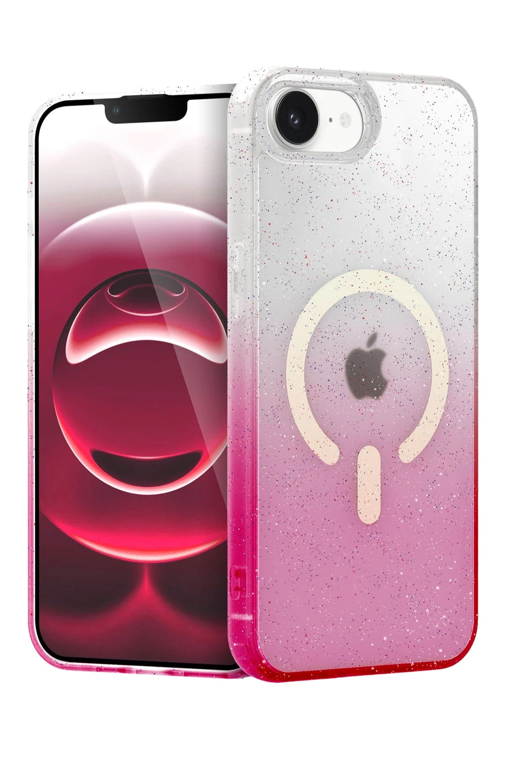 Mey İthalat® iPhone 16E Pummel Shiny Magsafe Kapak - Pembe