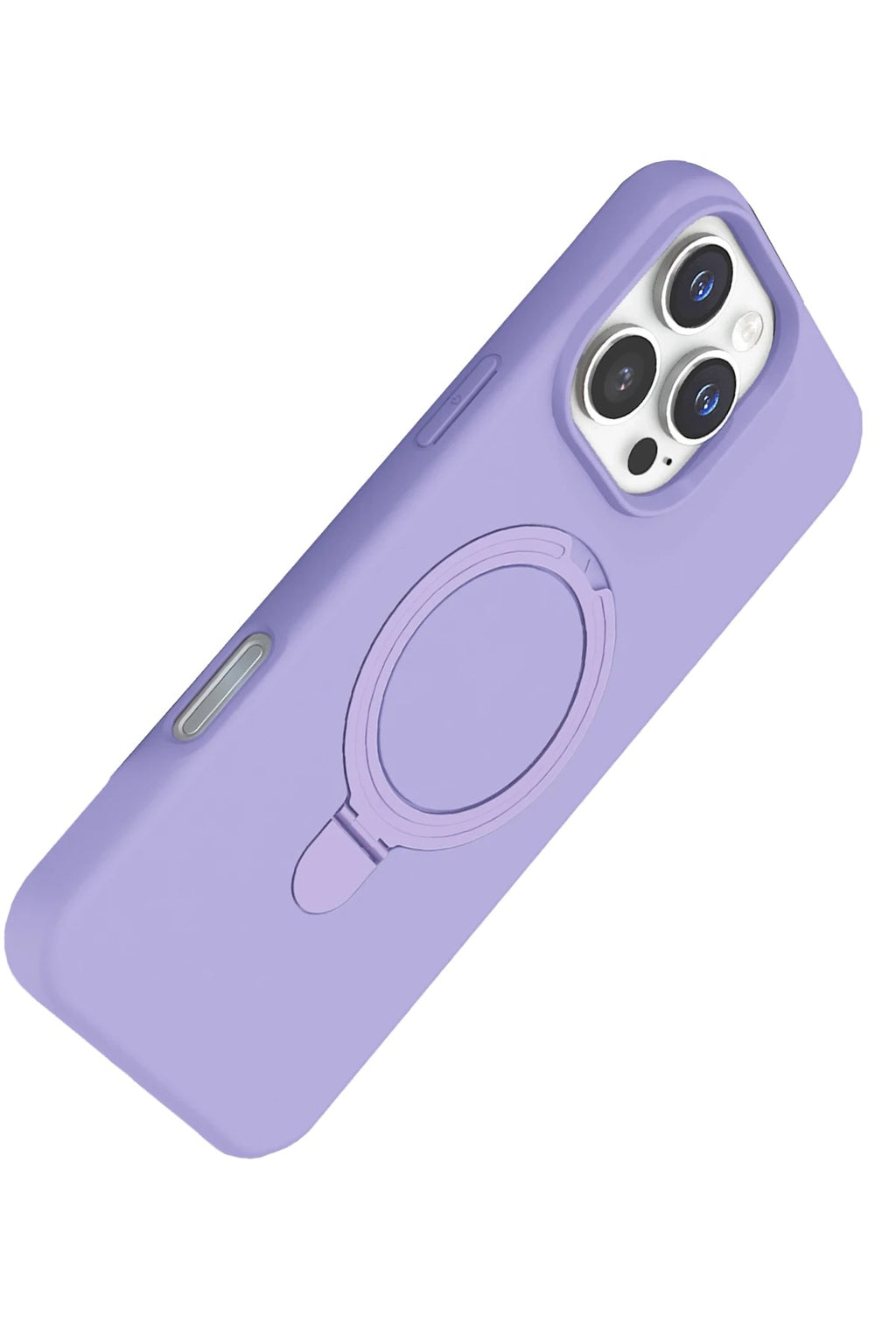 Mey İthalat® iPhone 16 Pro Regal Magsafe Standlı Kapak - Lila