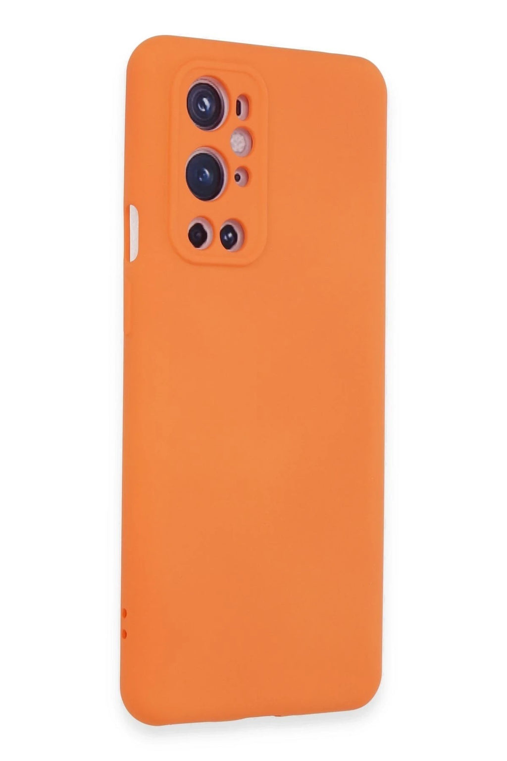 Mey İthalat® One Plus 9 Pro Kılıf Nano içi Kadife Silikon - Turuncu