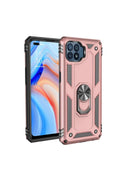 Mey İthalat® Reno 4 Lite Kılıf Sofya Yüzüklü Silikon Kapak - Rose
