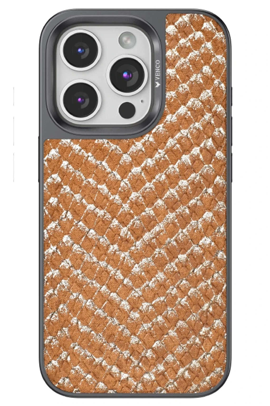 Mey İthalat® iPhone 15 Pro Viper Kapak - Kahverengi