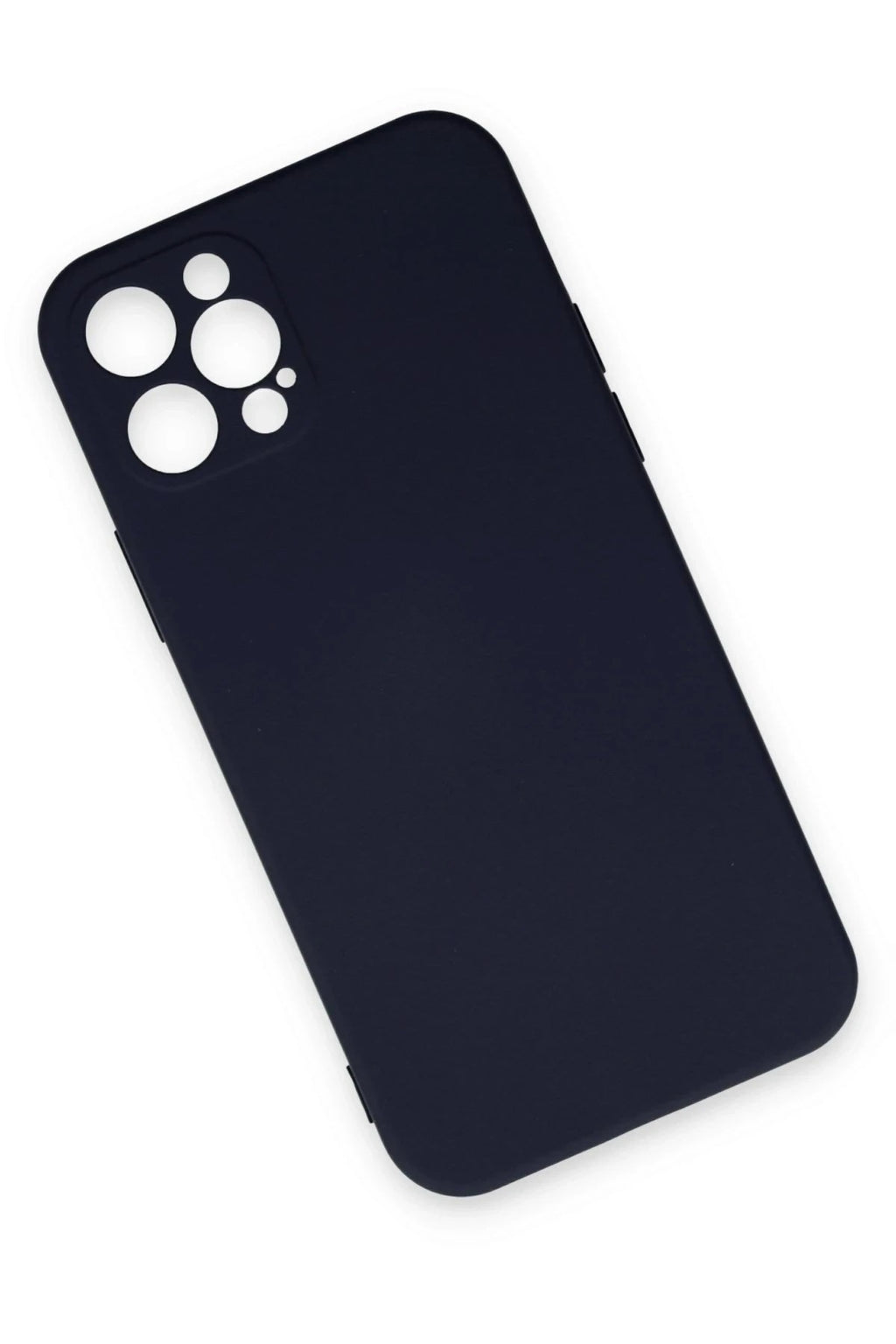 Mey İthalat® iPhone 12 Pro Max Kılıf Nano içi Kadife Silikon - Lacivert