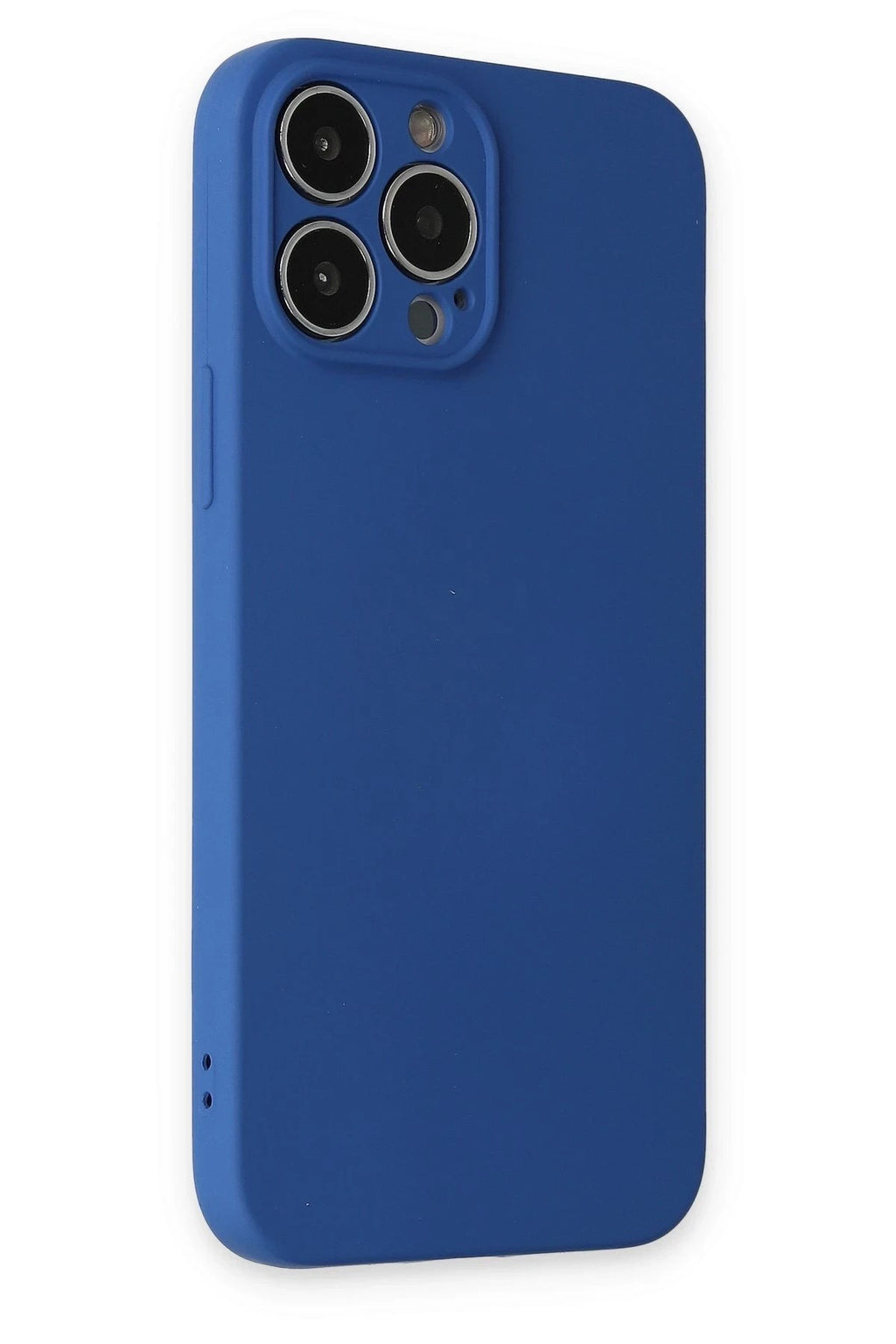 Mey İthalat® iPhone 13 Pro Kılıf Nano içi Kadife Silikon - Lacivert