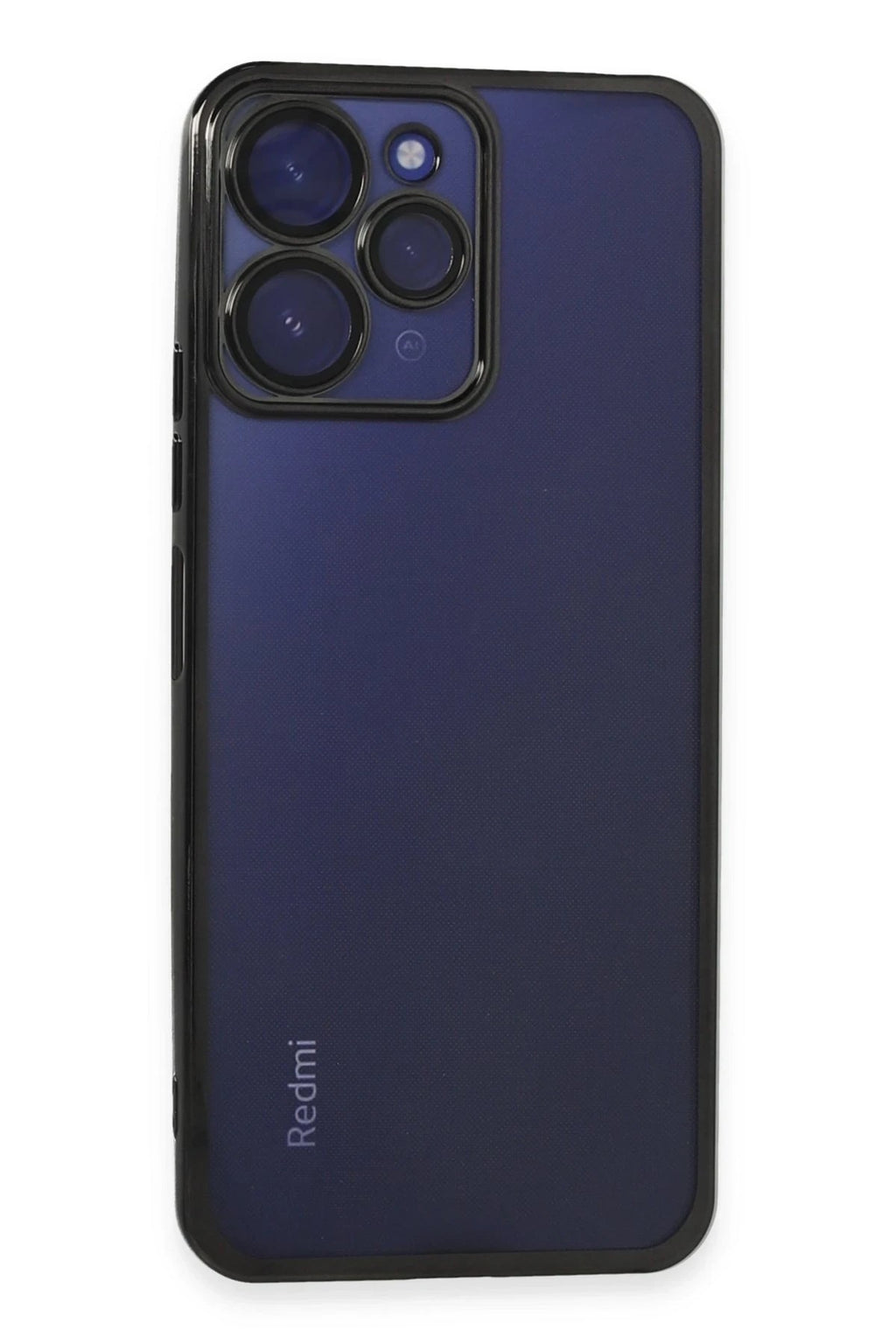 Mey İthalat® Redmi 12 Kılıf Lensli Silikon - Siyah