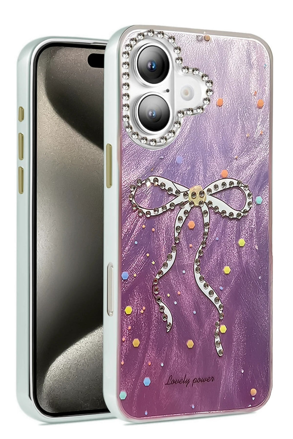 Mey İthalat® iPhone 16 Plus Kılıf Blade Aynalı Desenli Kapak - Desen 1