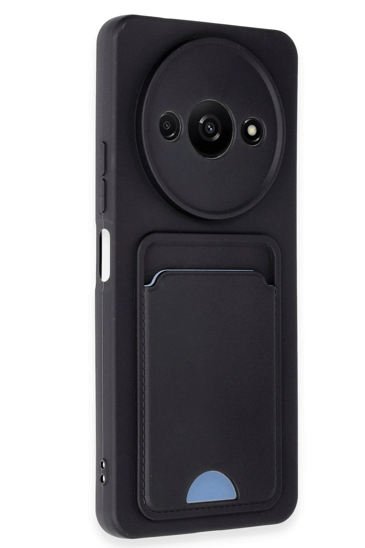 Mey İthalat® Redmi A3 4G Kılıf Kelvin Kartvizitli Silikon - Siyah
