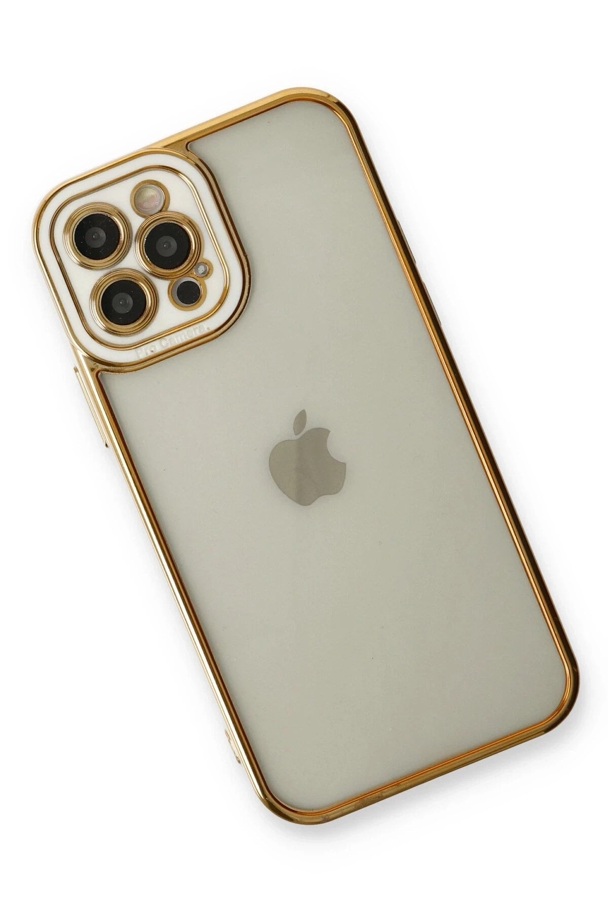 Mey İthalat® iPhone 12 Pro Kılıf Liva Lens Silikon - Beyaz