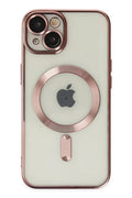 Mey İthalat® iPhone 14 Kılıf Kross Magneticsafe Kapak - Rose