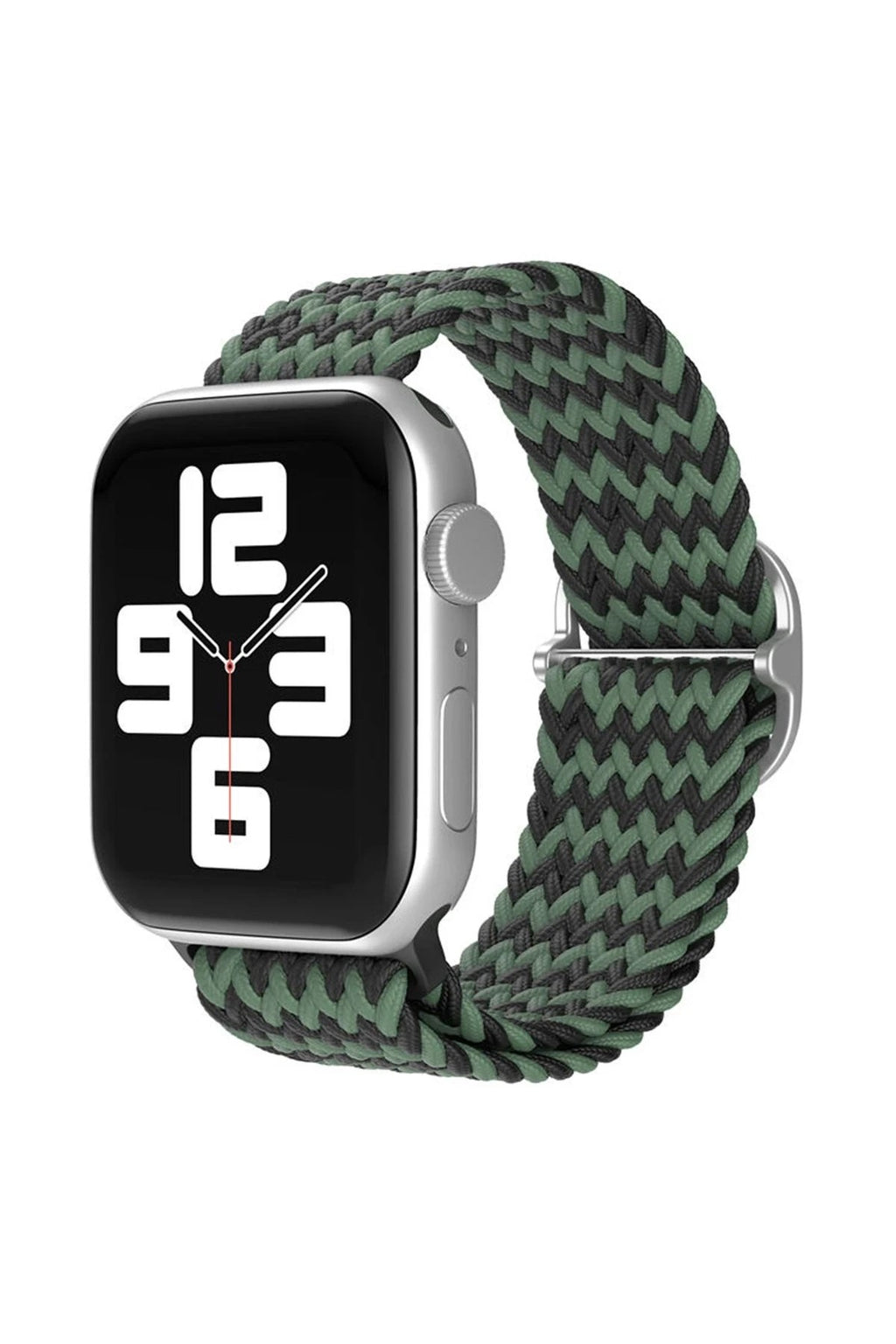Mey İthalat® Watch 38mm Star Kordon - Zigzag Yeşil-Siyah