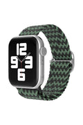 Mey İthalat® Watch 38mm Star Kordon - Zigzag Yeşil-Siyah