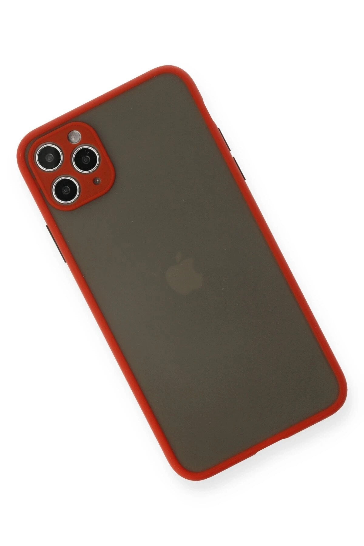 Mey İthalat® iPhone 11 Pro Max Kılıf Montreal Silikon Kapak - Kırmızı